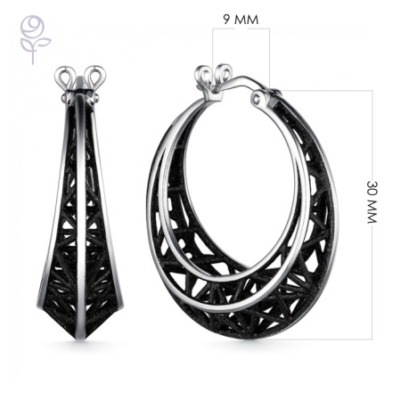 Серьги серебро 52925SB