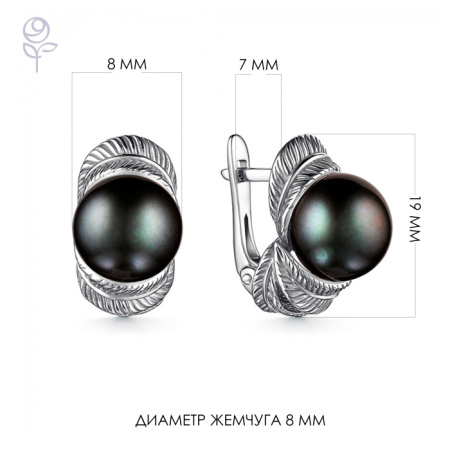 Серьги серебро 52884S2