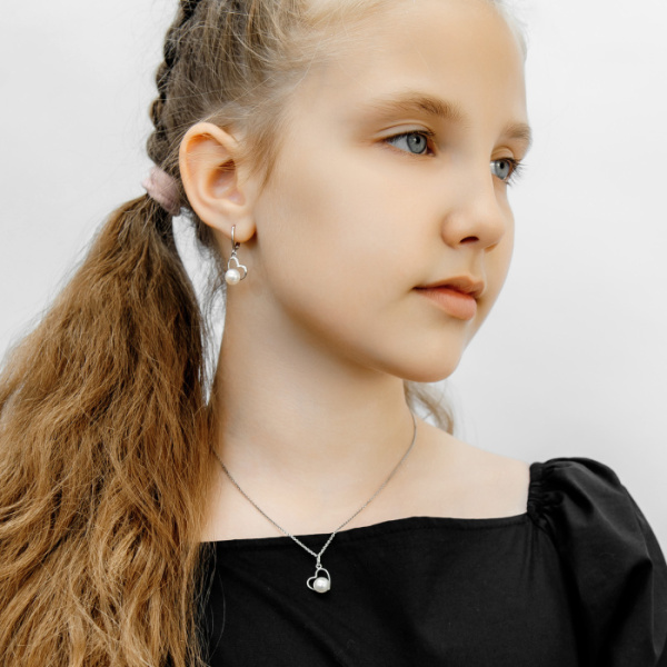 Серьги серебро 28089S1