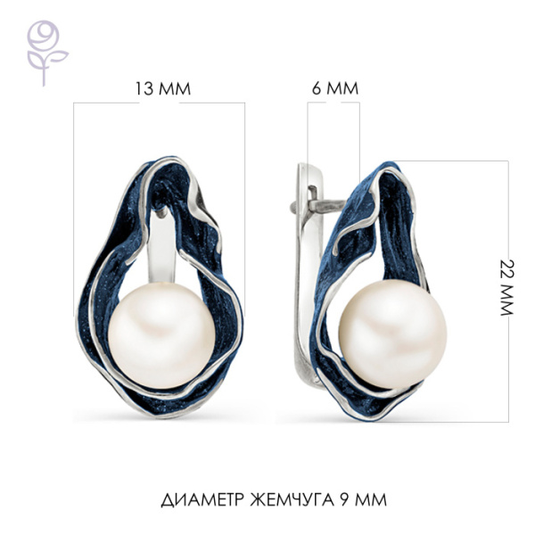 Серьги серебро 52241S1U