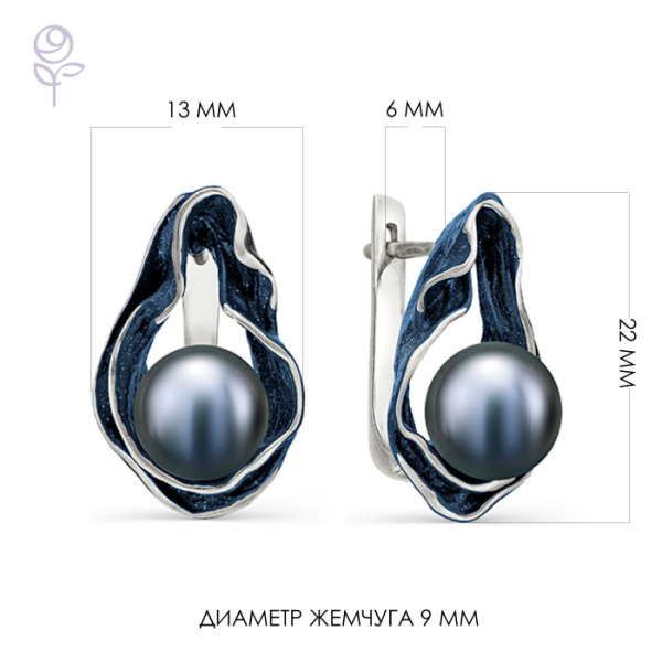 Серьги серебро 52241S2U