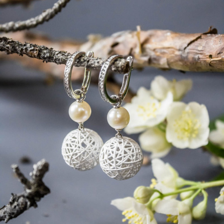Серьги серебро 52979.1S1W