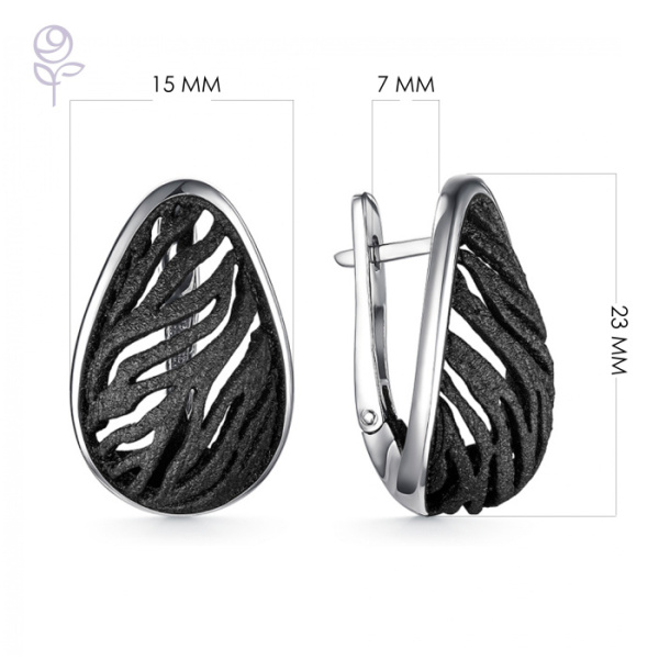 Серьги серебро 52939SB