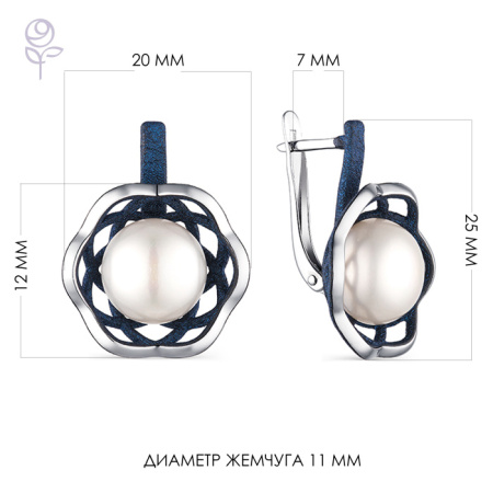 Серьги серебро 52851S1U